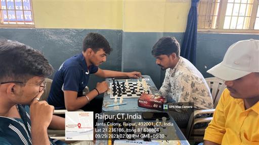 Photo Gallery-Chess Competition-Govt kavyopadhyay hiralal college Abhanpur-Rajim Road